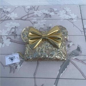 Disney Gold Sequin Bow Wallet